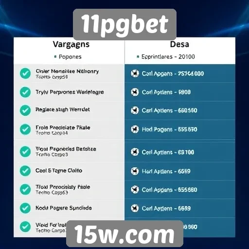 Vantagens e desvantagens do 11pgbet